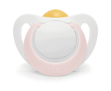 Nuk Биберон Залъгалка Каучук 0-6Мес. 1Бр. Star + Box - Бяло/Розово --- BebeMama