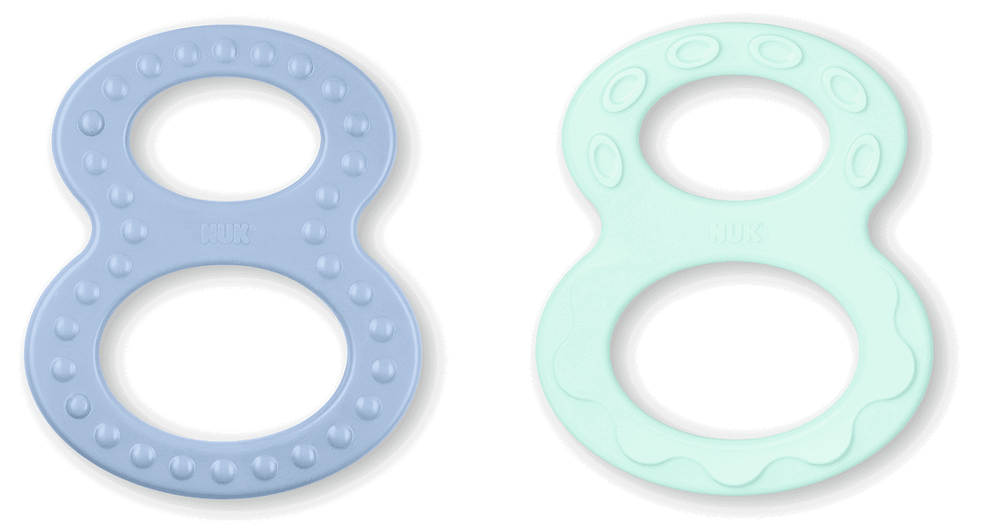 Nuk Чесалки Цветни Осморки 0+ Мес. - Син/Зелен --- BebeMama