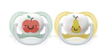 Philips Avent Залъгалки - Ultra Air + Стерил. Кутия (0-6М) Неутрални Ябълка/Круша --- BebeMama