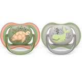 Philips Avent Залъгалки - Ultra Air + Стерил. Кутия (6-18М) Костенурка/Кит --- BebeMama