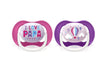 Philips Avent Залъгалки - Ultra Air Happy + Стерил. Кутия (6-18М) Момиче Надпис/Балон --- BebeMama