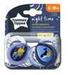 Tommee Tippee Ортодонтични Залъгалки - Night 6- 18М (2 Бр./Оп.) Медуза/Кит --- BebeMama