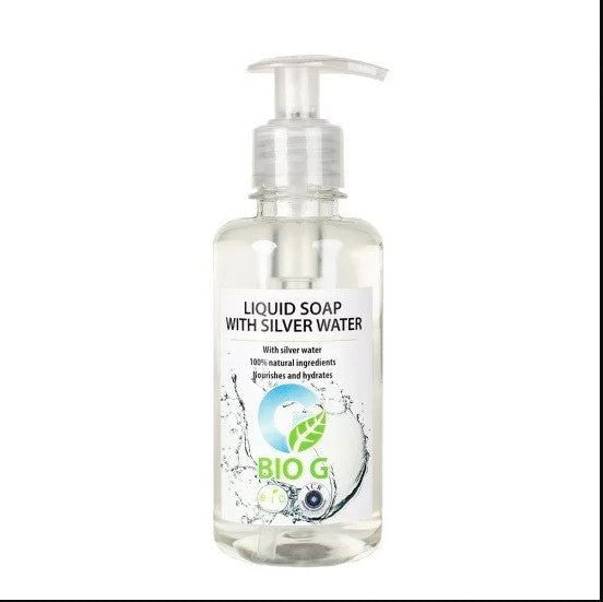 Bio G Течен Сапун Със Сребърна Вода 250Мл --- BebeMama