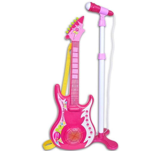 Bontempi - Електронна Китар Със Стоящ Микрофон Троловете --- BebeMama