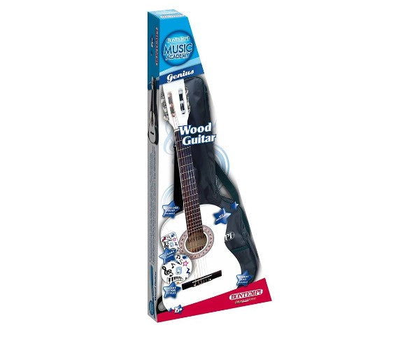 Bontempi - Дървена Китара 92 См С Презрамка Чанта И Стикери --- BebeMama