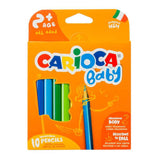 Carioca Baby Цветни Моливи 10 Цвята --- BebeMama