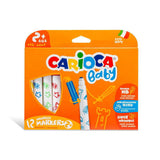 Carioca Baby Цветни Маркери 12 Цвята --- BebeMama