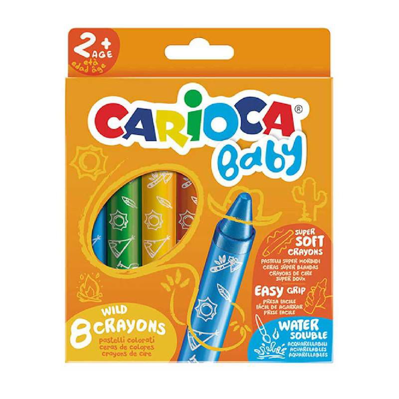 Carioca Baby Акварелни Пастели 8 Цвята --- BebeMama