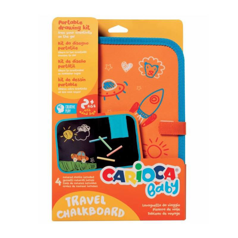 Carioca Baby Travel Черна Дъска С 4Бр. Тебешири --- BebeMama