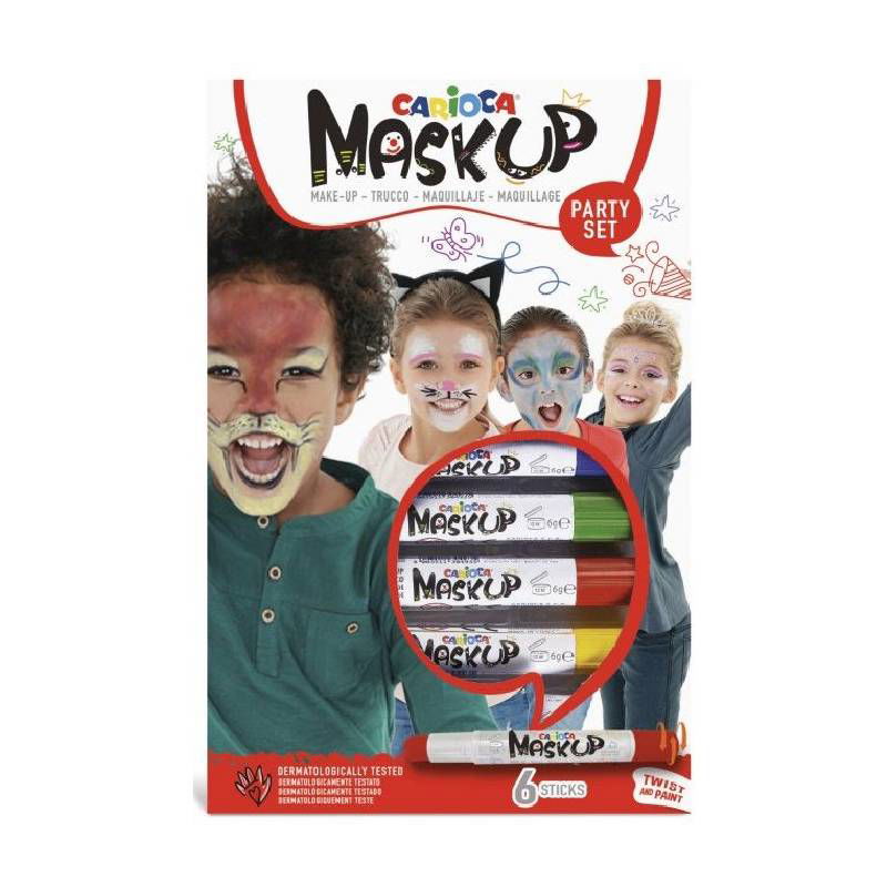 Carioca Mask Up Бои За Лице - Парти 6 Цвята --- BebeMama