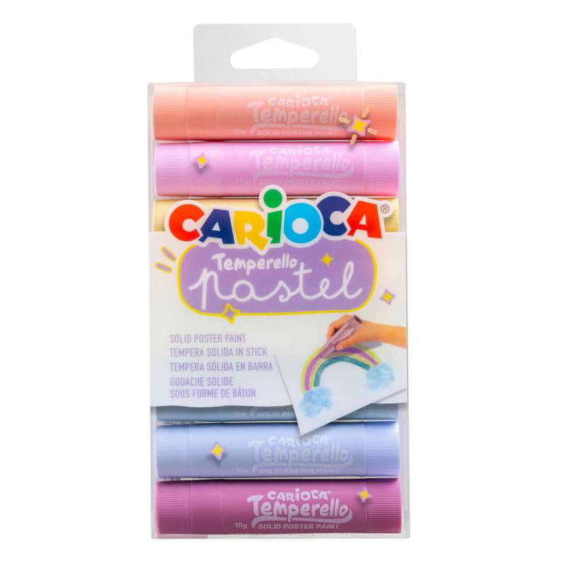 Carioca Pastel Temperello Сухи Темперни Бои 8Бр. --- BebeMama
