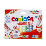 Carioca Stamperello Флумастери С Печат 12 Цвята --- BebeMama