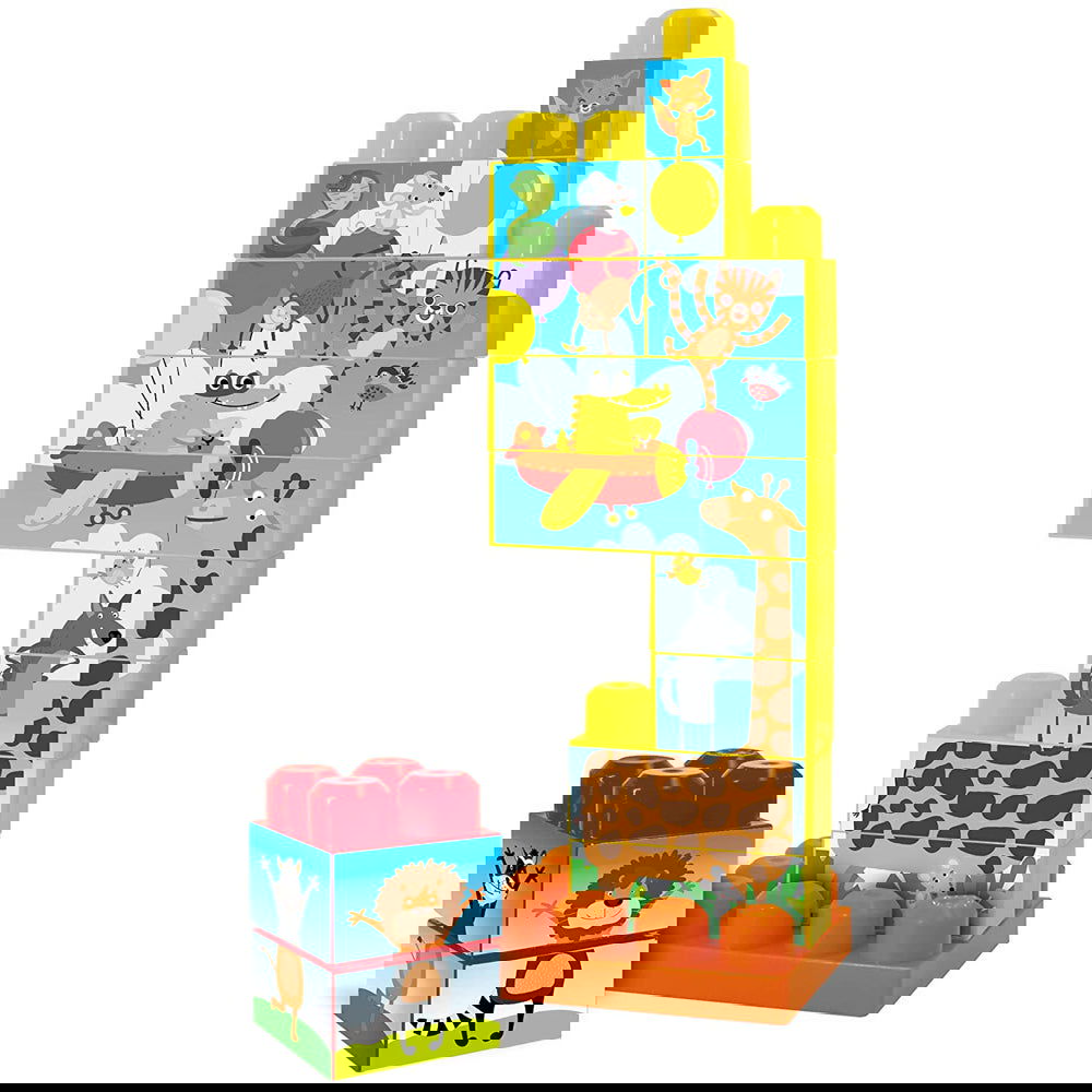 Carotina Baby Конструктор В Кутия 3D Животни Син --- BebeMama