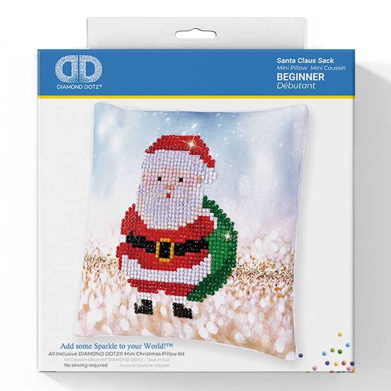 Диамантен Гоблен Възглавничка Santa Claus Sack Diamond Dotz