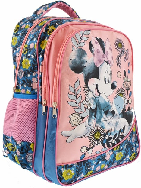 Раница Мини Маус42Х29Х15 Регулируеми Презрамки С 2 Странични Джоба С 2 Голями Отделения И 1 Малко Отделение С Отваряне С Цип Мек Вентилируем Гръб