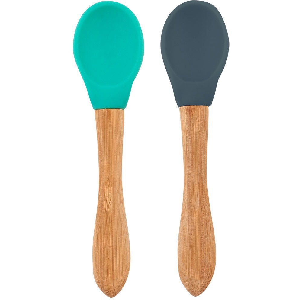 Minikoioi Scoops Бебешки Лъжици - 2 Бр. - Зелен/Deep Син --- BebeMama