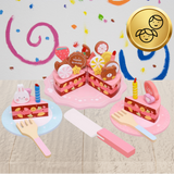 Set de ceai din lemn pentru copii - Tort