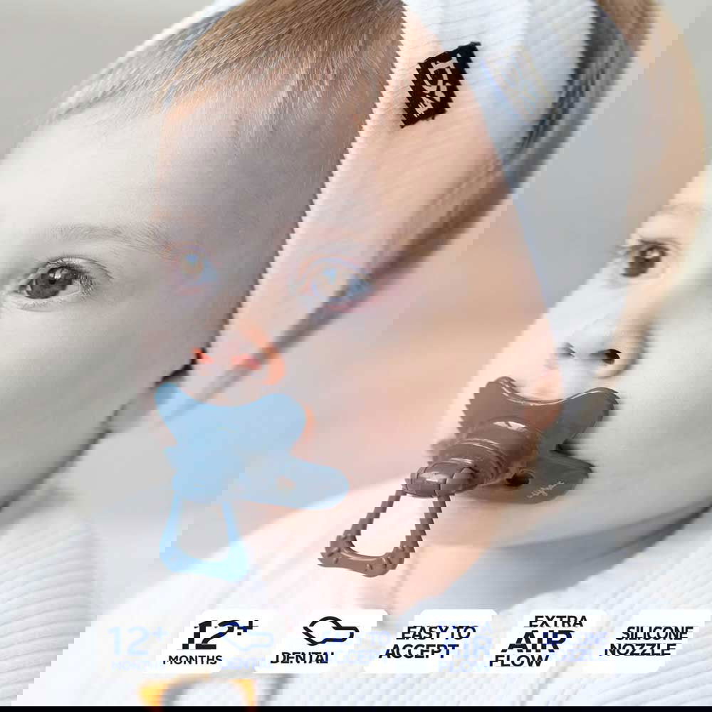 Difrax Dental Pacifier Pure Ортодонтична Залъгалка За Бебе 12-20 М - Evening --- BebeMama