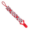 Difrax Клипс За Залъгалка I Love- Червен Hearts --- BebeMama