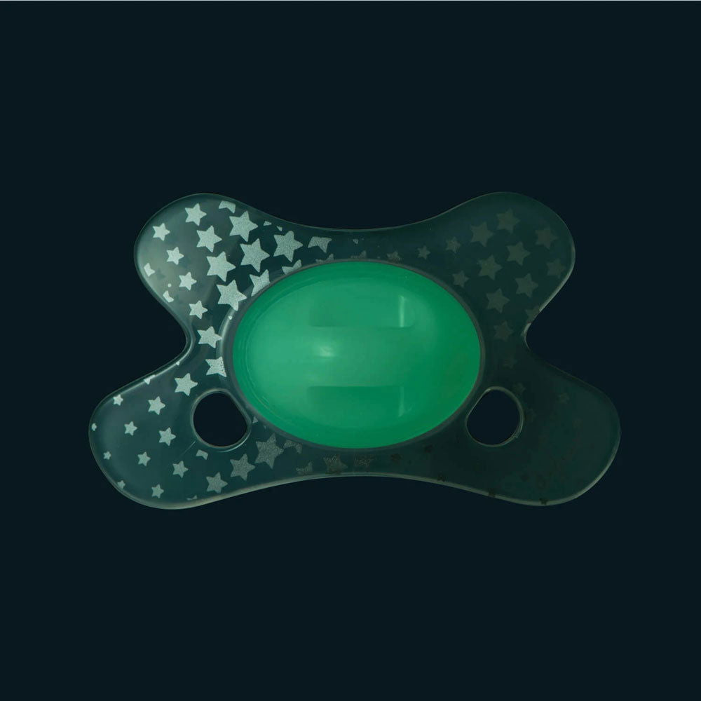 Difrax Pacifier Natural Залъгалка 0-6 М - Glow In The Dark --- BebeMama