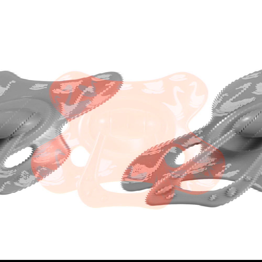 Difrax Pacifier Natural Бебешка Залъгалка 12+ М. - Swans --- BebeMama