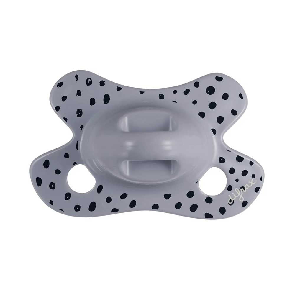 Difrax Soother Natural Newborn Залъгалка За Новородено - Stone Dots --- BebeMama