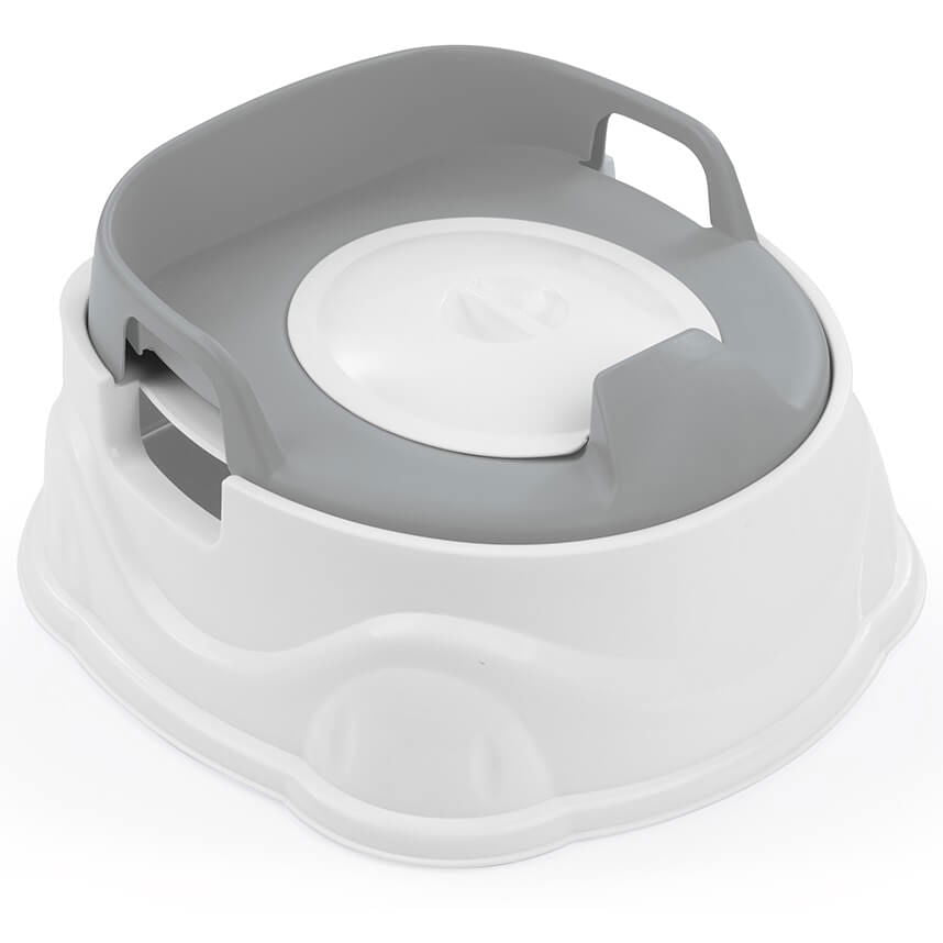 7181 Детско Гърне 3В1 Бял/Сив Dolu --- BebeMama