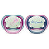 Philips Avent Залъгалки - Ultra Air Night + Стерил. Кутия (6-18М) Звезда/Dreams- Розово --- BebeMama
