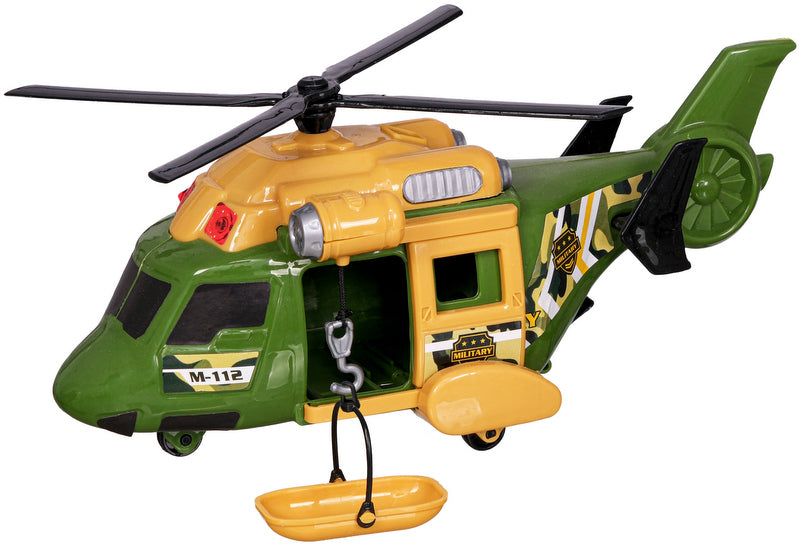 Хеликоптер Военен Със Спускащо Се Въже И Спасителна Люлка 40Х20Х14 --- BebeMama