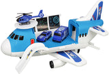 Самолет Полицейски С 3 Машини С Писта 10Х37Х24 --- BebeMama