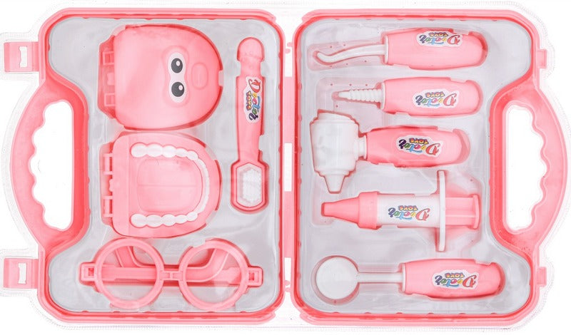 Куфарче Зъболекарско Розово Отворено Със Чене 41Х23Х4 - Професии За Малки И Големи - Thesmileofyourbaby - BebeMama
