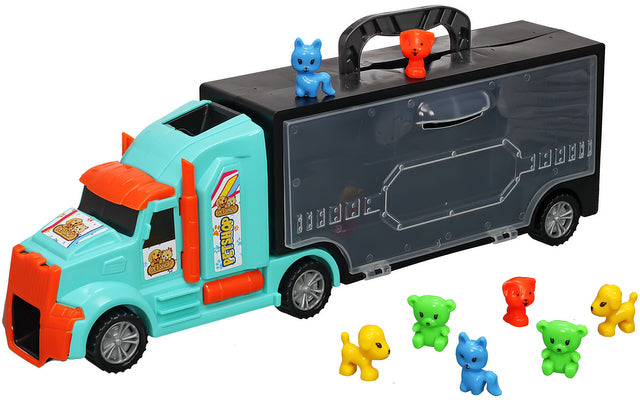 Камион С Писта За Спускане През Кабината И Домашни Любимци 50Х19Х10 --- BebeMama