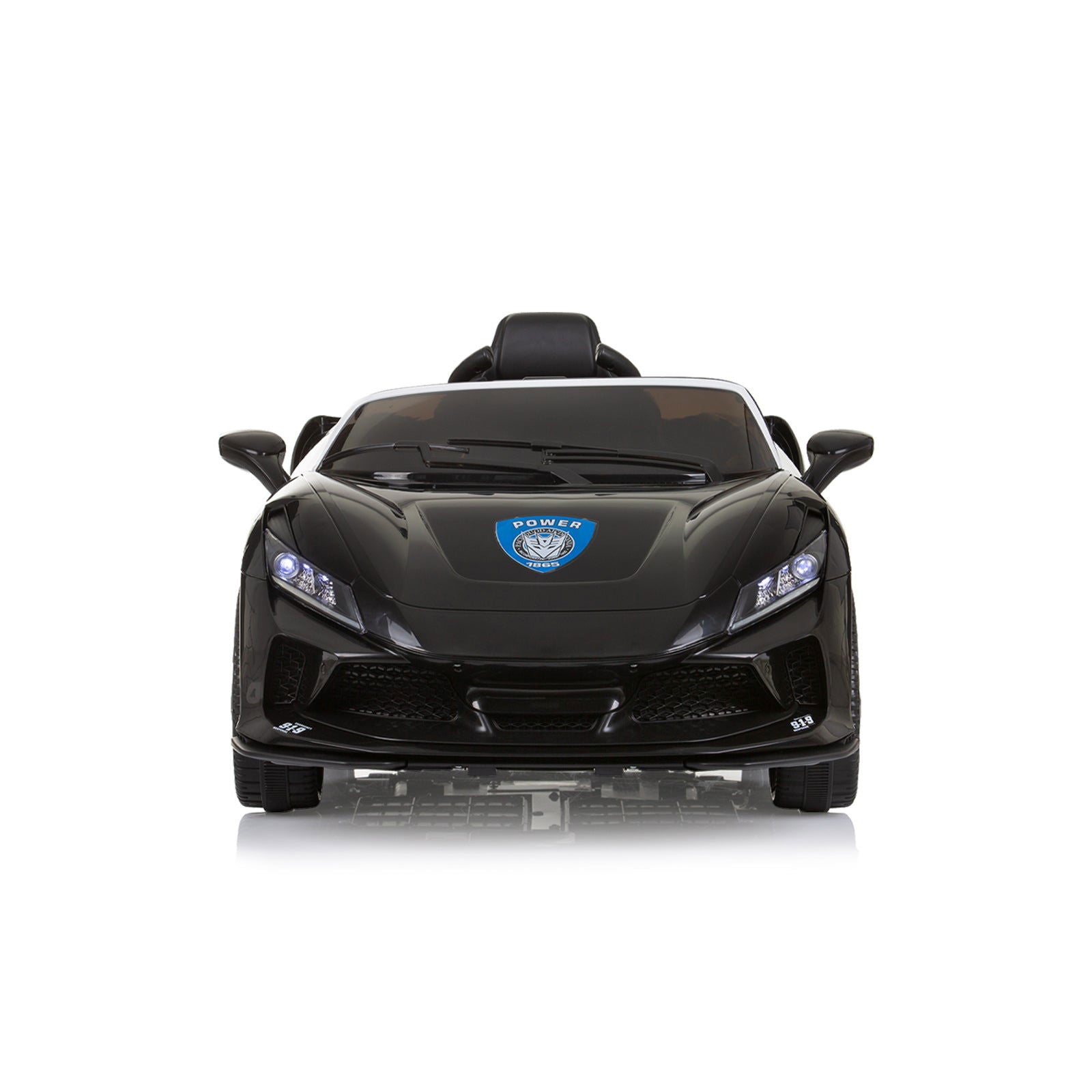 Eлектрическа Кола "Полиция" Черна --- BebeMama
