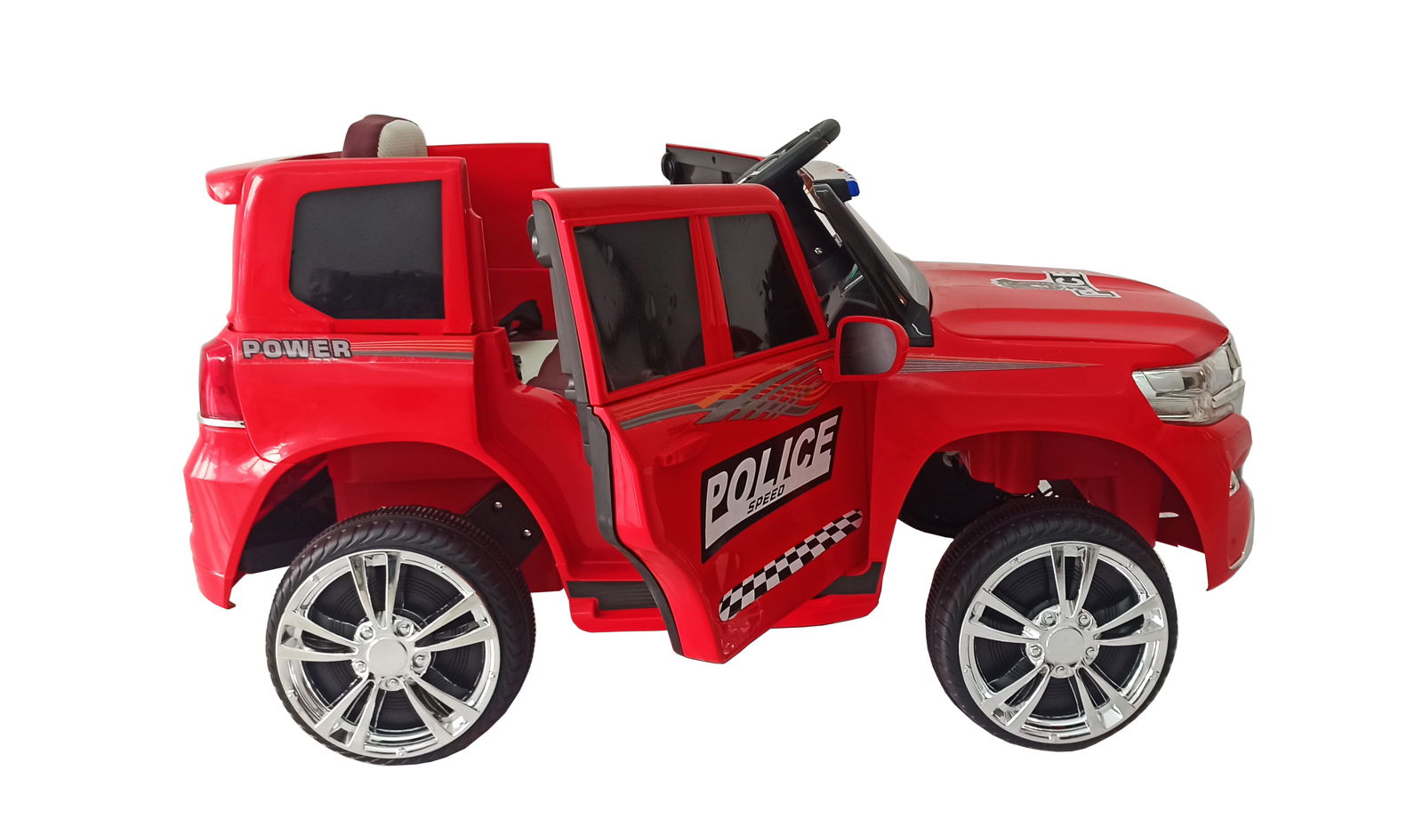 Eл Джипполиция Патрул Кож.Седалка Червен --- BebeMama