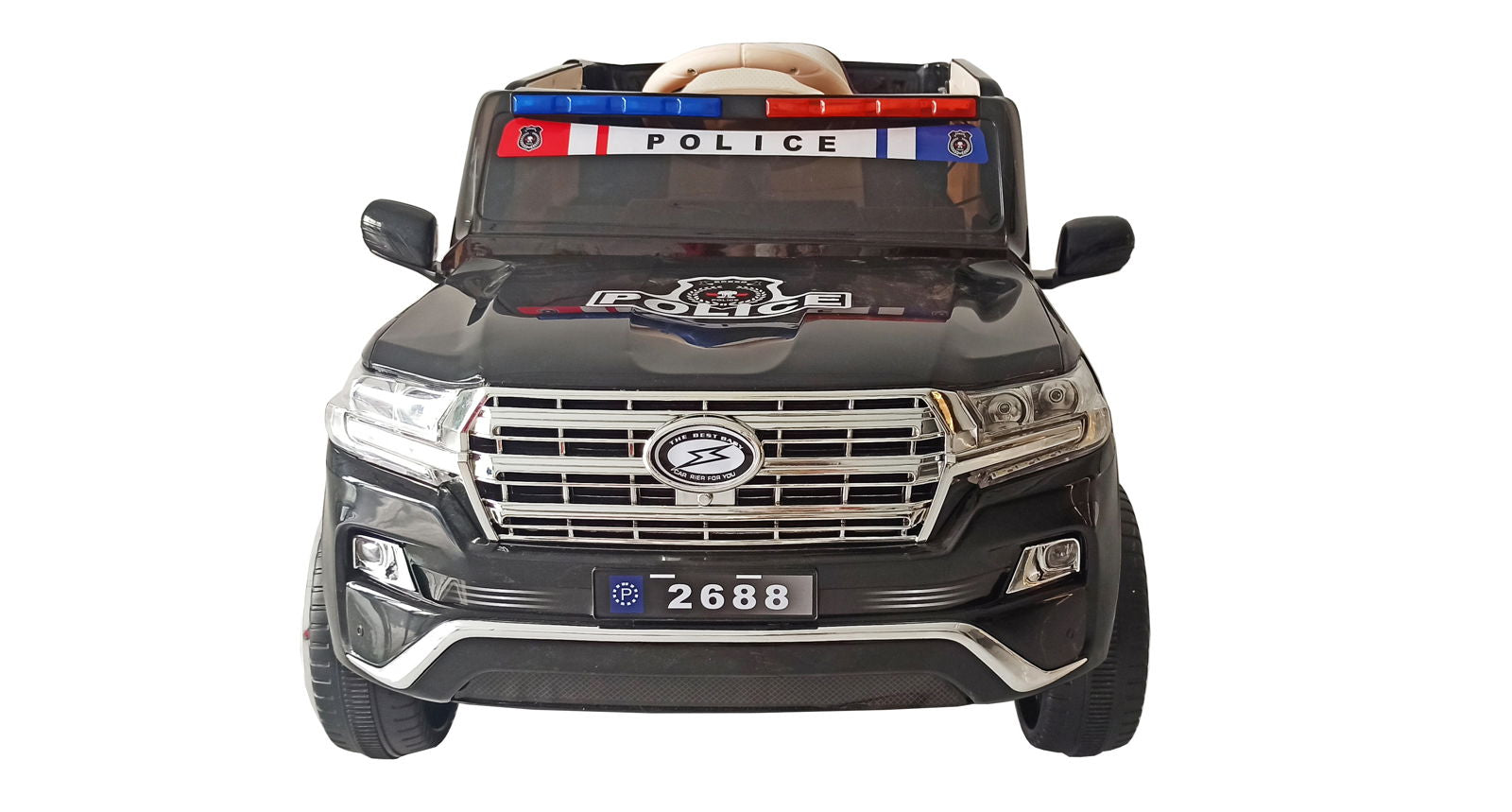 Eл Джипполиция Патрул Кож.Седалка Черен --- BebeMama