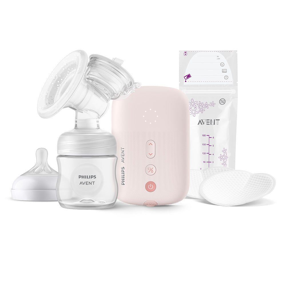 Електрическа Помпа Natural Motion Advanced Scf395 31 + 5 Бр. Торбички За Кърма Philips Avent