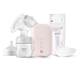 Електрическа Помпа Natural Motion Advanced Scf395 31 + 5 Бр. Торбички За Кърма Philips Avent