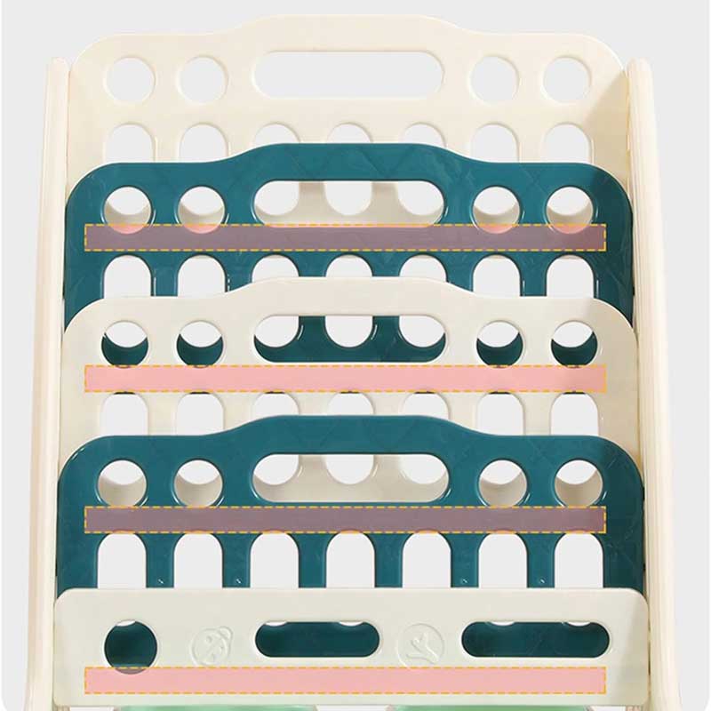 Комбинирана Детска Етажерка За Книги И Играчки Зелена Feelkids