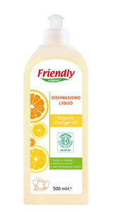 Препарат За Измиване На Съдове С Портокалово Масло 500Мл - Препарати За Съдове - Friendly Organic - BebeMama