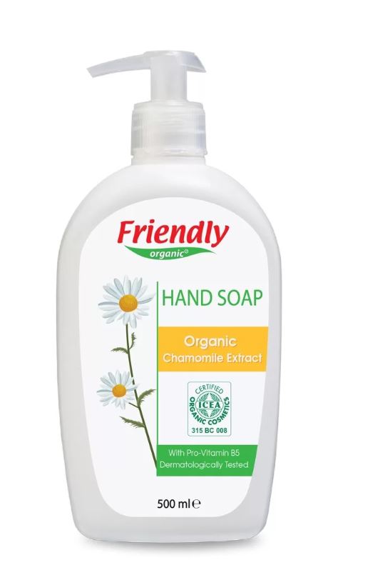 Натурален Сапун За Ръце С Екстракт От Лайка 500мл Friendly Organic