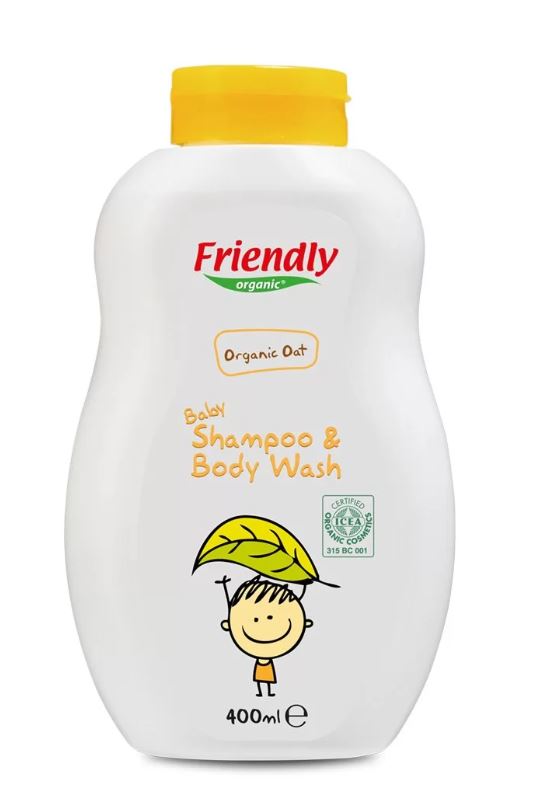 Бебешки Шампоан С Органичен Овес, 400мл Friendly Organic