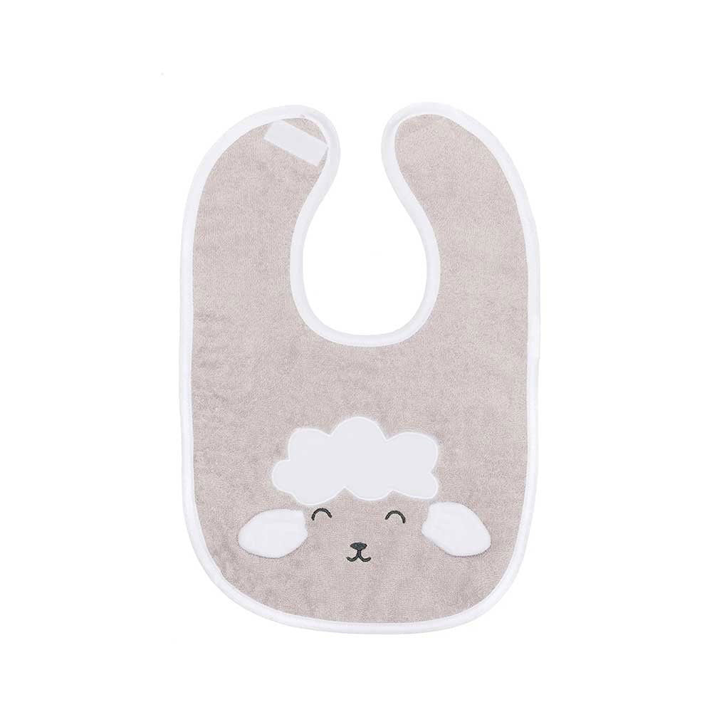 Fillikid Лигавник От Органичен Памук С Апликация - Sheep Grey --- BebeMama