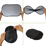 Fillikid Самозалепящ Се Сенник За Автомобил (Комплект От 2 Бр.) - Черен --- BebeMama