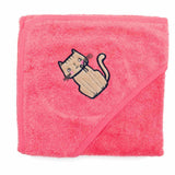 Fillikid Бебешка Хавлия С Качулка От Органичен Памук (75X75 См) - Coral Червен --- BebeMama