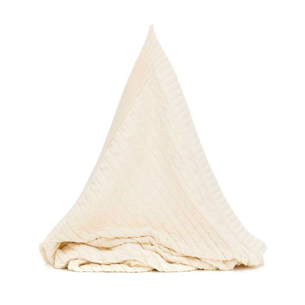 Fillikid Knitted Blanket Плетено Одеяло - 100% Памук (100X80 См) - Nature --- BebeMama