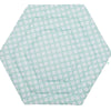 Fillikid Меко Килимче За Сгъваема Кошара За Игра (Ø 124 См) Jersey - Circles Mint --- BebeMama
