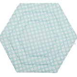 Fillikid Меко Килимче За Сгъваема Кошара За Игра (Ø 124 См) Jersey - Circles Mint --- BebeMama