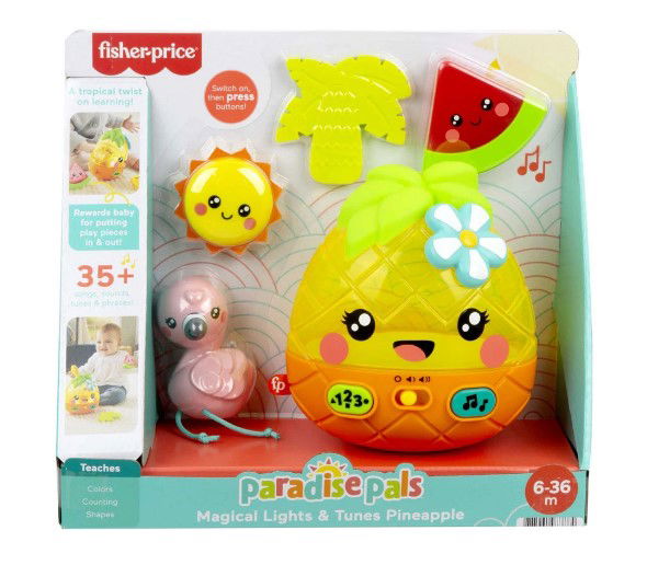 Fisher Price - Комплект Ананас Със Звук И Светлина --- BebeMama