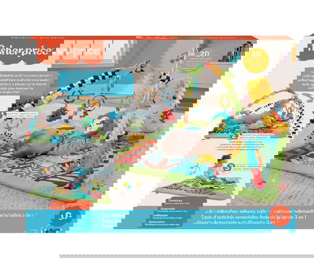 Fisher Price Активна Гимнастика Дъждовна Гора 3 В 1 --- BebeMama