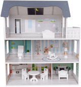 Free2Play Дървена Къщичка За Кукли Сива --- BebeMama